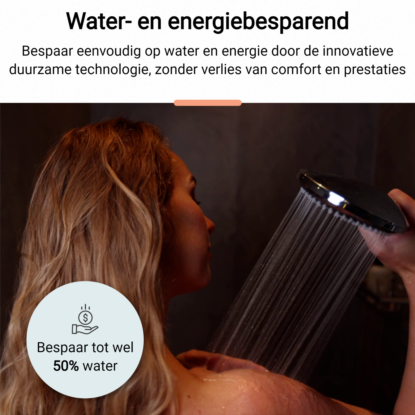 Vitasense PLUS Douchekop zwart