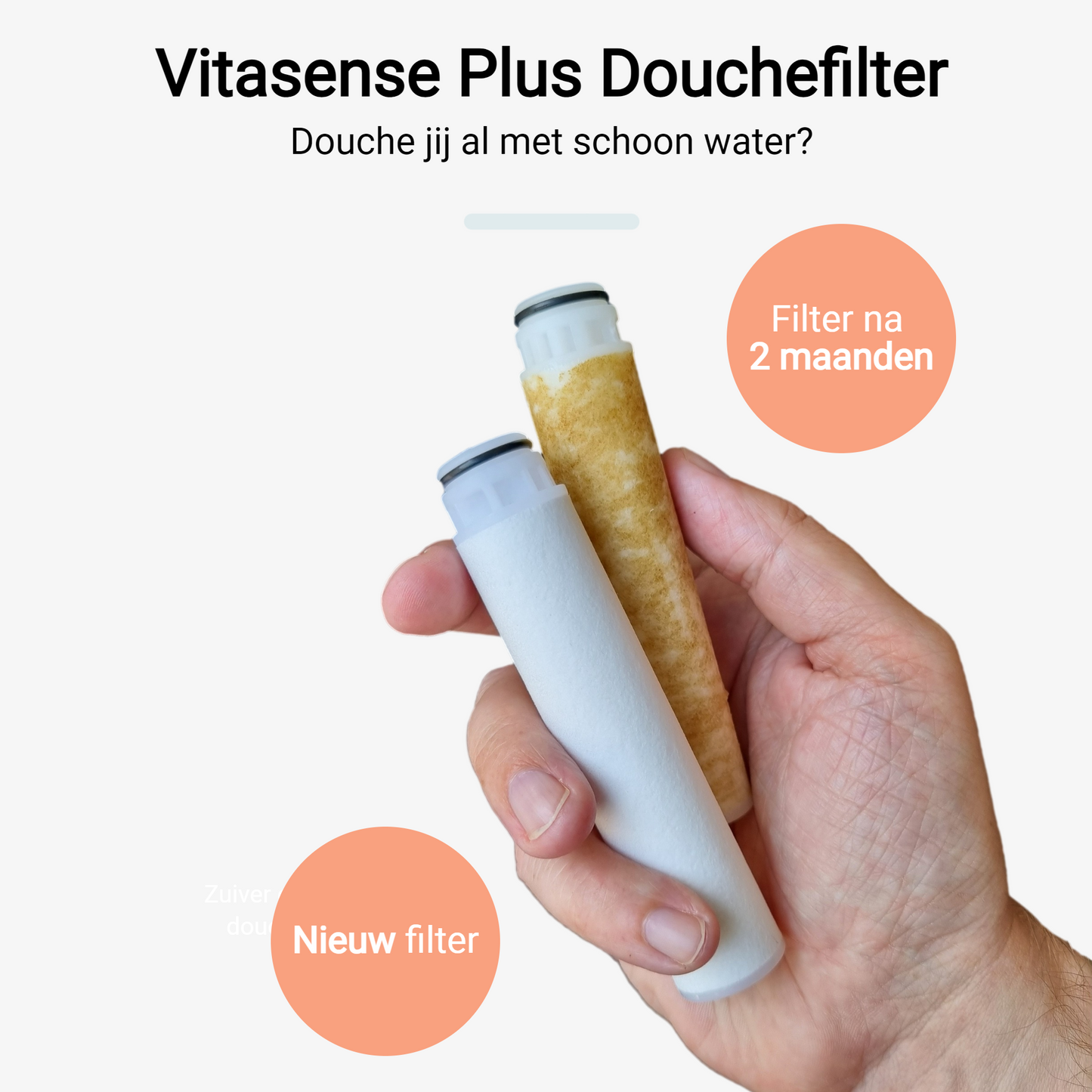 Vitasense PLUS Douchekop zwart