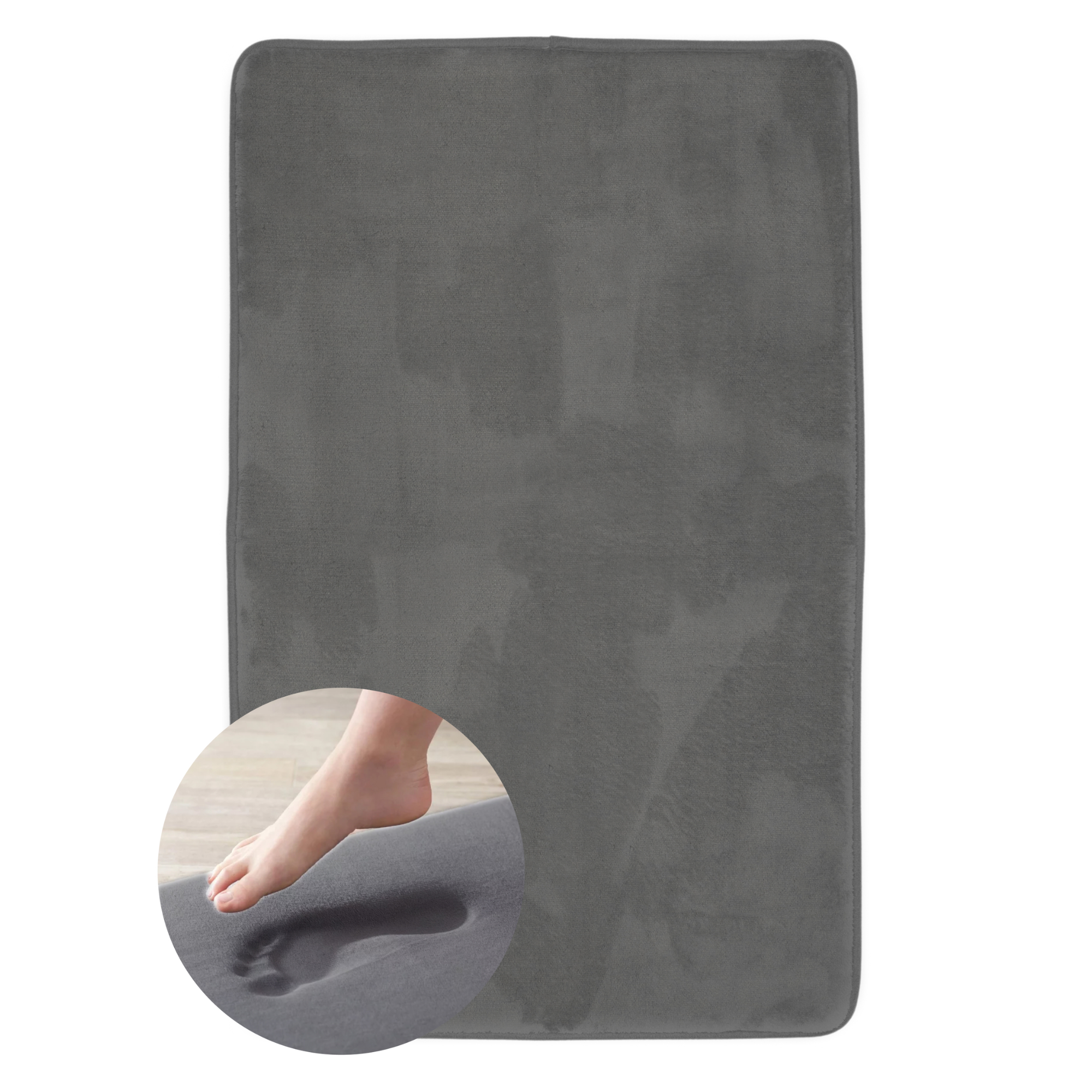 Badmat 80x50cm Antraciet